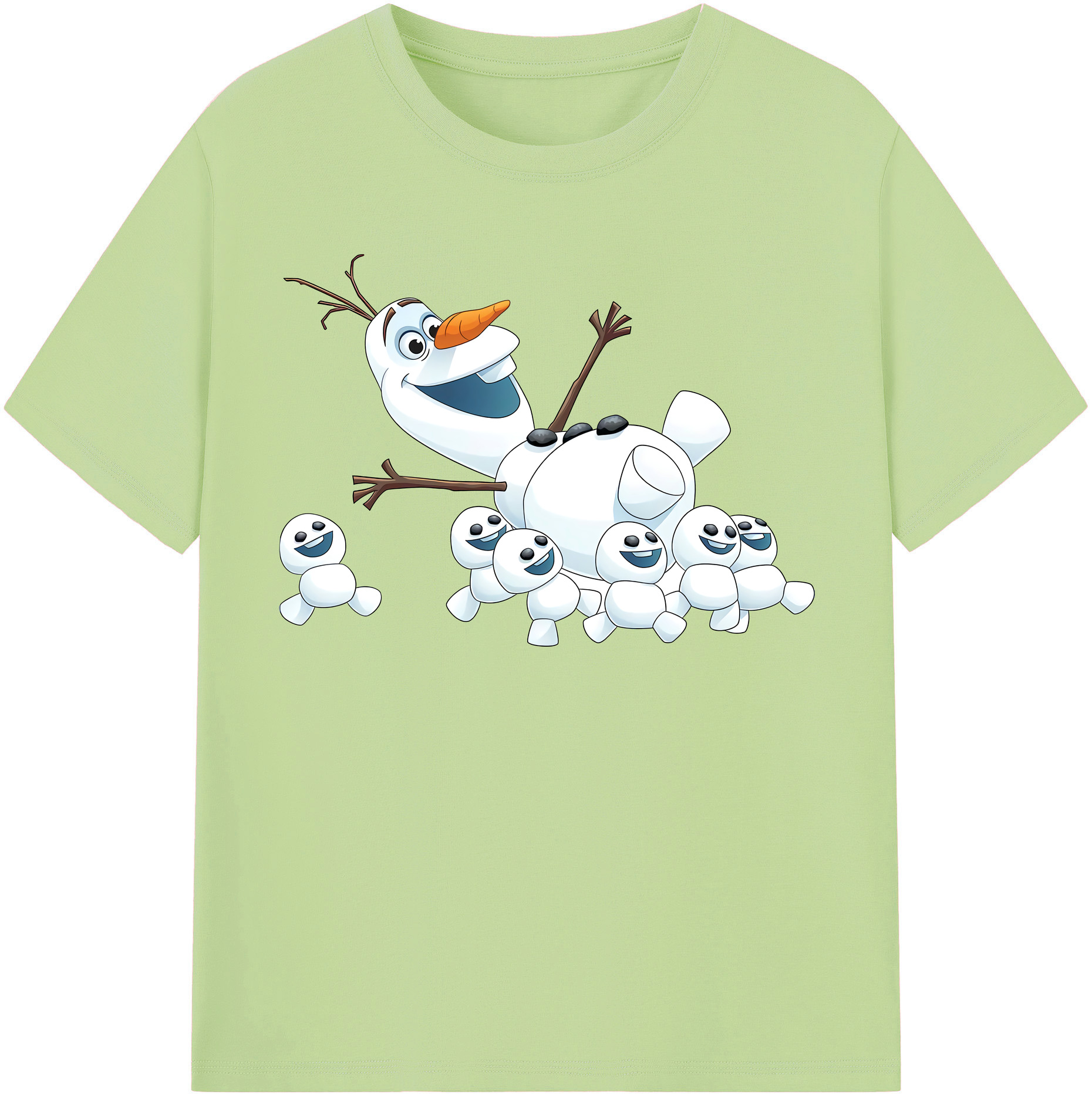 （画像用） アナと雪の女王 アンナ エルサ Frozen Anna Elsa 綿100％半袖Tシャツ（フロントプリント）